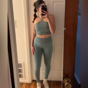 Blue yoga set or gym set🏙️